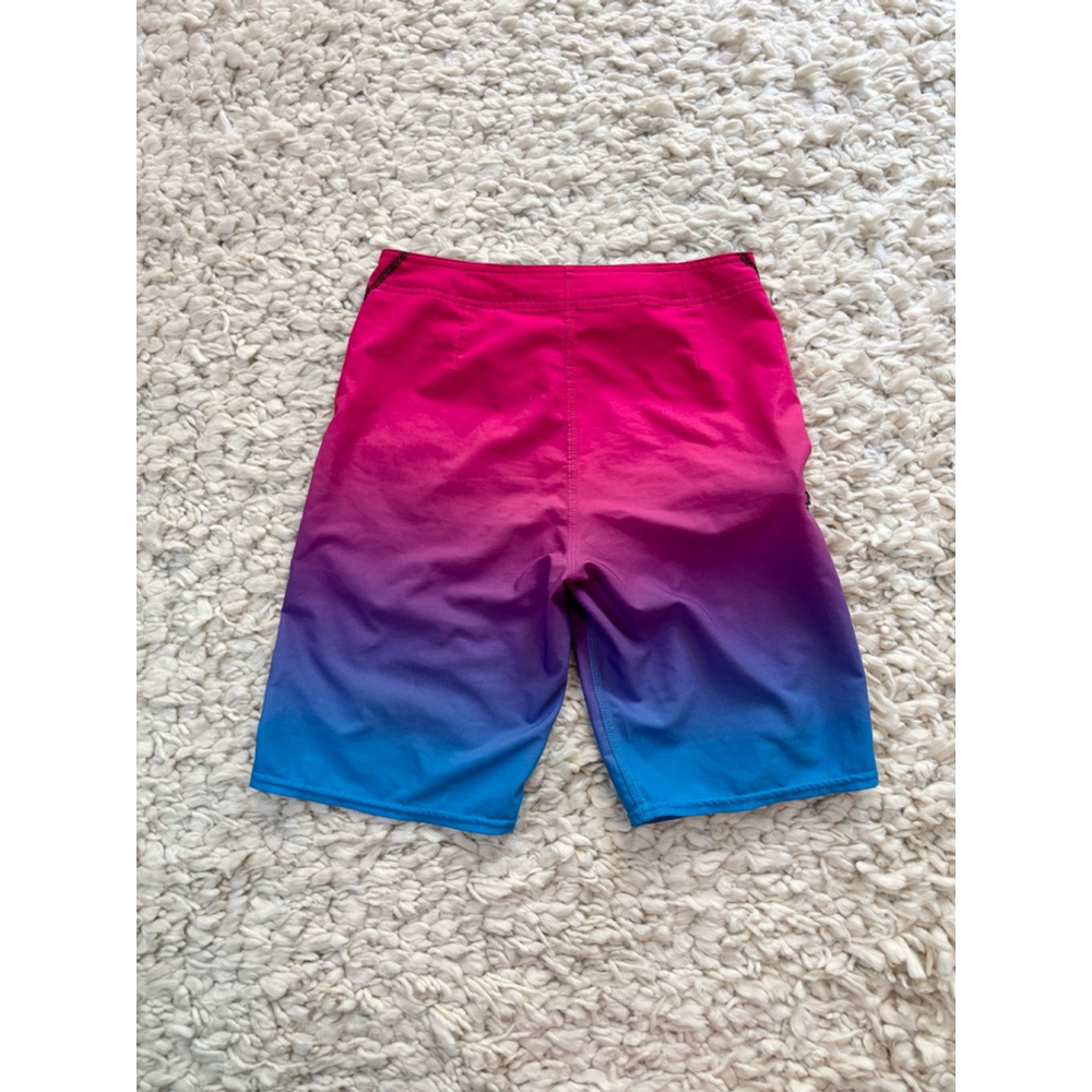 Boys O'Neill Hyperfreak Board Shorts Size 27 Pink Blue Swim Trunks - Picture 2 of 9